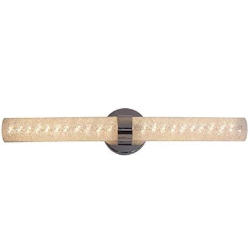 NEW allen + roth Caroline Wall Chrome Bathroom Modern LED Vanity Light Fixture - Picture 4 of 6